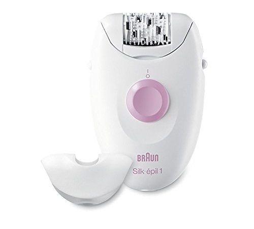 Braun Silk-épil 1 Depilatore Donna, Epilatore con 20 Pinzette Soft-Lift, Delicato ed Efficace, Precisione nelle Aree Sensibili, Ideale per le Prime Depilazioni, Idea Regalo, SE 1-1370 Bianco e Rosa