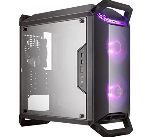 Cooler Master MasterBox Q300P Case per PC 'Micro-ATX, Mini-ITX, RGB LED, con Finestra Laterale' MCB-Q300P-KANN-S02