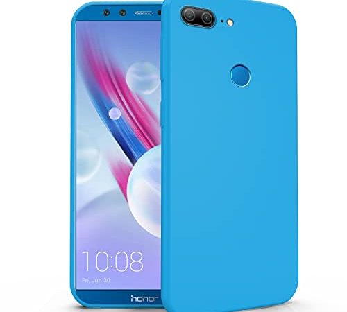 N NEWTOP Cover Compatibile con Huawei Honor 9 Lite, Custodia TPU SOFT Gel Silicone Ultra Slim Sottile Flessibile Case Posteriore Protettiva (Azzurro)