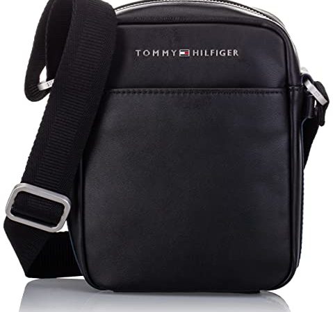 Tommy Hilfiger Sacchetto, Uomo, Nero (Black), 21 x 16 x 6 cm