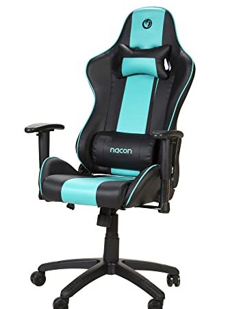 NACON Professionale per Videogiochi PCCH-550 Sedia Gaming Nero e Blu, Normale Bagaglio per Bambini, Poliestere, Brown Green